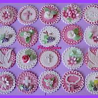 Holy communion pink toppers