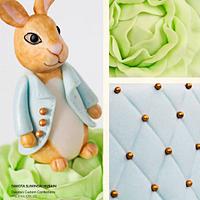 Peter Rabbit Baby Shower Cake Featured in Cake Central Magazine
