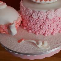 Pretty pink Gravity cake