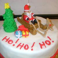 Santa is coming cake 