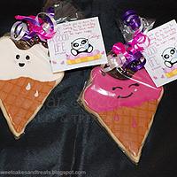 Ice Cream Cone Cookies - Kawaii Cute