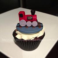 Trains and Training cupcakes