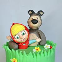 Masha and Bear cake