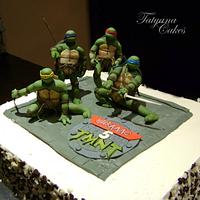 Ninja turtles cake