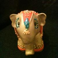 Indian style elephant cake topper