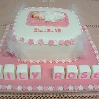 Lilly Rose Christening Cake