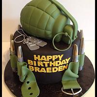 Call of Duty themed cake