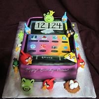 Angry Birds Smartphone Cake