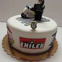 Lego Police and Firefighters cake
