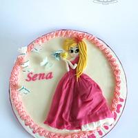 Princess themed cake.