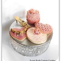 Couture Cookies and Royal icing gold shoe