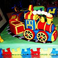 Colorful Train Cake!