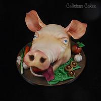 Pig & Veg Cake