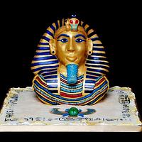 Tutankhamun Mask 3d Carved Cake