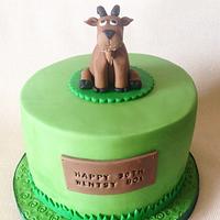 Goat Birthday Cake
