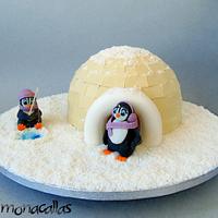 Igloo Cake - Cake by Simona Callas - CakesDecor