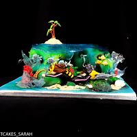 Scuba diving cake 