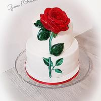 Cake sugar flower - Decorated Cake by Ornella Marchal - CakesDecor