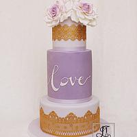 Lilac Wedding cake.