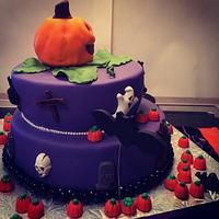 Halloween birthday cake