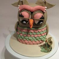  Owl and Mouse cake