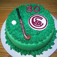 Hockey Cake with emblem of the club