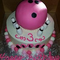Bowling Birthday Cake