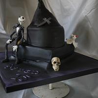 Jack Skeleton birthday cake