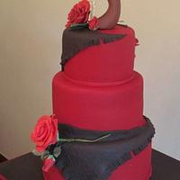Fado themed wedding cake