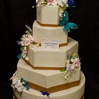 Garden Themed Wedding cake 