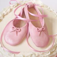 Ballet Shoes with pink ruffles