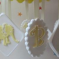 Hanging baby mobile cake