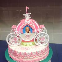 Princess carrage birthday cake
