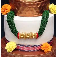 Nepali theme wedding cake 