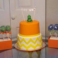 Dino-mite Birthday Cake and Cake Pops