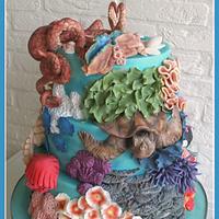 Weddingcake "under the sea"