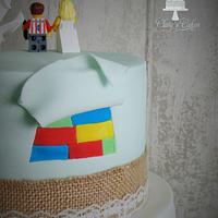 traditional wedding cake with LEGO quirks :)
