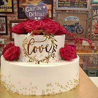 Cream based Engagement cake .. 