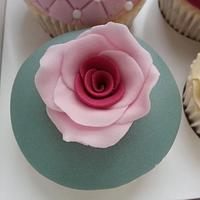 40th Ruby Wedding Anniversary Cupcakes