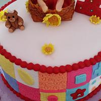 1st Birthday Cake...Patchwork