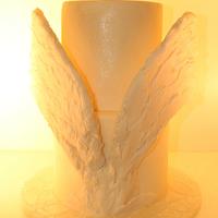 Winter angel cake