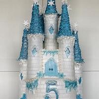 My first 'Frozen Castle' Cake! x