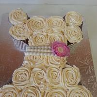 Wedding Dresss  Cupcakes 