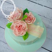 Shabby Chic Anniversary Cake