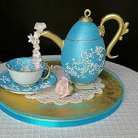 Teapot, Cup and Saucer