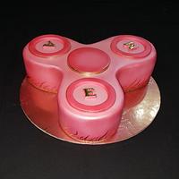 Fidget spinner cake