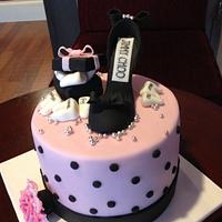 Jimmy Choo shoe birthday cake for a dentist