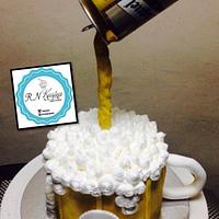 Gravity Defying Beer Cake