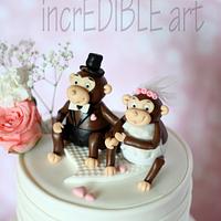 "Unseen Love"-Down a monkey trail! Wedding Cake 