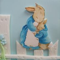 A little selection of handpainted Beatrix Potter characters
